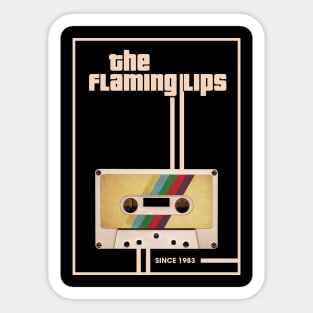 The Flaming Lips Music Retro Cassette Tape Sticker